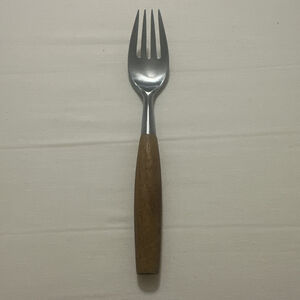 Dansk FJORD Dinner Fork (s) Teak Wood & Stainless Steel Flatware Germany